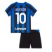 Cheap Inter Milan Lautaro Martinez #10 Home Football Kit Children 2022-23 Short Sleeve (+ pants)